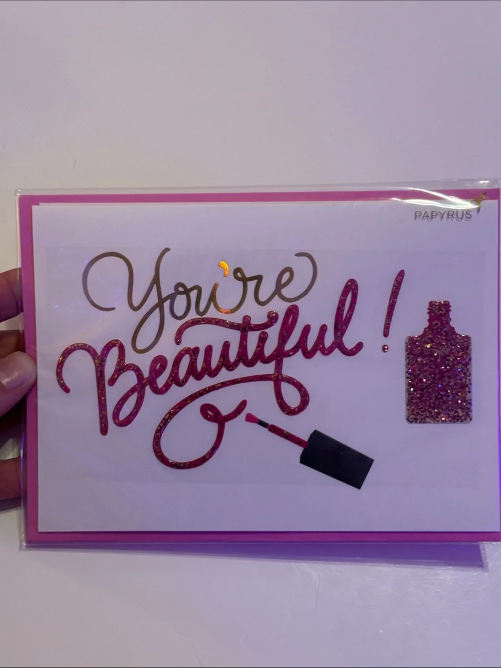 Papyrus Pink Glitter 